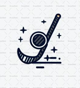 Hockeyschläger und Puck